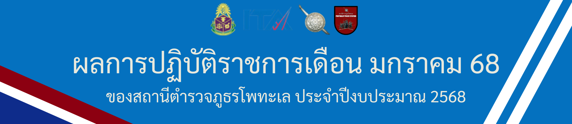 ผลการปฏิบัติราชการเดือน มกราคม 68